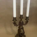 Chân nến Gothic họa tiết đầu lâu độc đáo - Mô hình in 3D trang trí - Thumbnail 3
