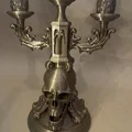 Chân nến Gothic họa tiết đầu lâu độc đáo - Mô hình in 3D trang trí - Thumbnail 4