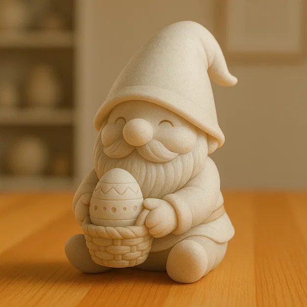 Mô hình chú lùn giữ trứng Phục sinh (Easter Gnome) cực dễ thương - Image 1