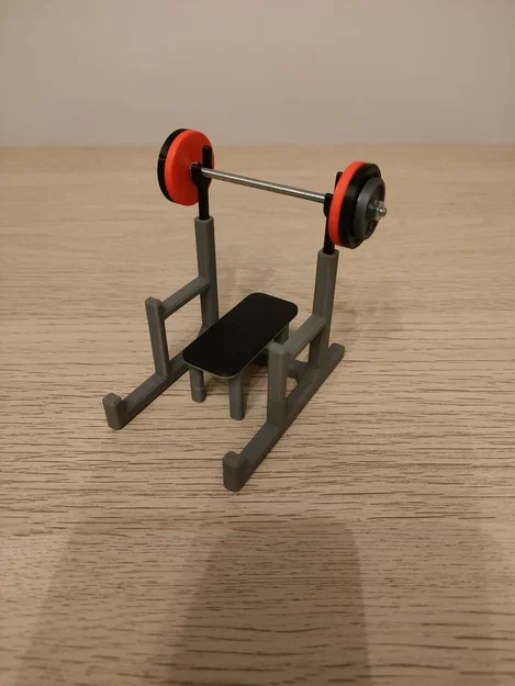 Giá đỡ điện thoại & kẹp danh thiếp Mini Bench Press - Image 1
