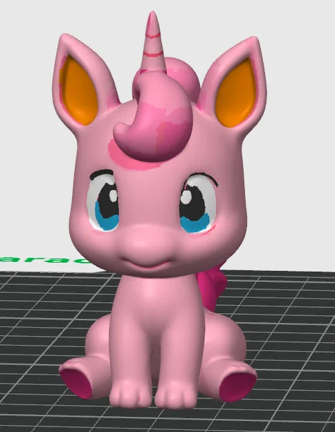 Mô hình kỳ lân (Unicorn) xinh xắn in 3D - Đồ trang trí dễ thương - Image 1