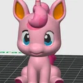 Mô hình kỳ lân (Unicorn) xinh xắn in 3D - Đồ trang trí dễ thương - Thumbnail 1