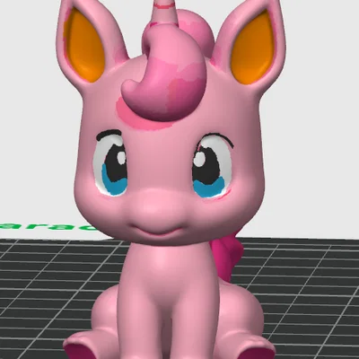 Mô hình kỳ lân (Unicorn) xinh xắn in 3D - Đồ trang trí dễ thương
