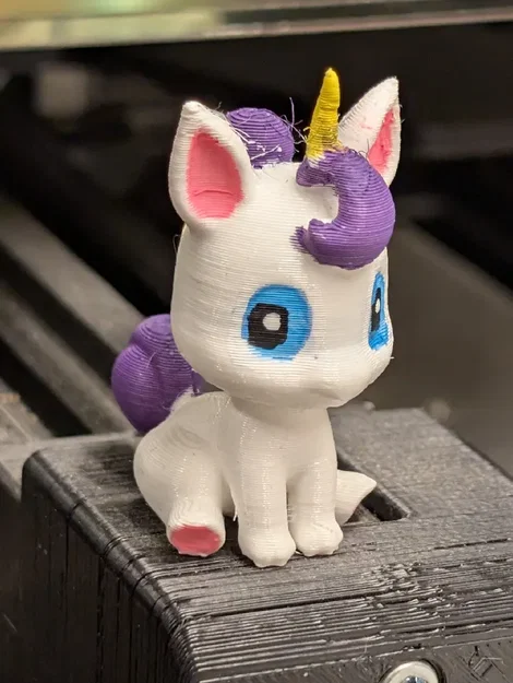 Mô hình kỳ lân (Unicorn) xinh xắn in 3D - Đồ trang trí dễ thương - Image 3