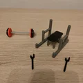 Giá đỡ điện thoại & kẹp danh thiếp Mini Bench Press - Thumbnail 7
