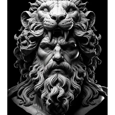Mô hình 3D Hercules: Tượng bán thân thần thoại Hy Lạp cực chi tiết