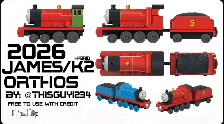 2026 Metal Thomas James, Edward & LBSCR Tender engines (chỉ body, không tender) v1 - Image 1