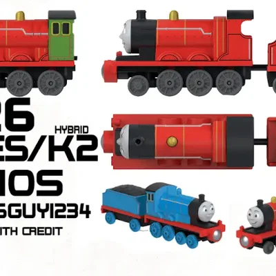 2026 Metal Thomas James, Edward & LBSCR Tender engines (chỉ body, không tender) v1