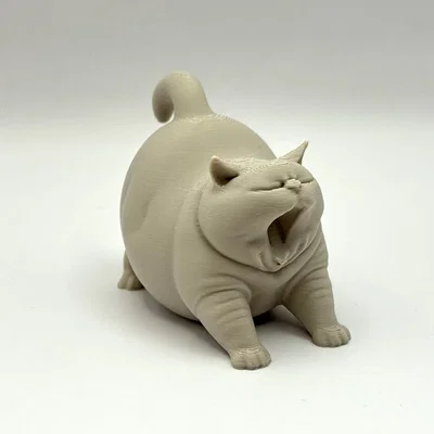 Mèo Chonk Ngáp Dài (Yawning Chonk Cat)