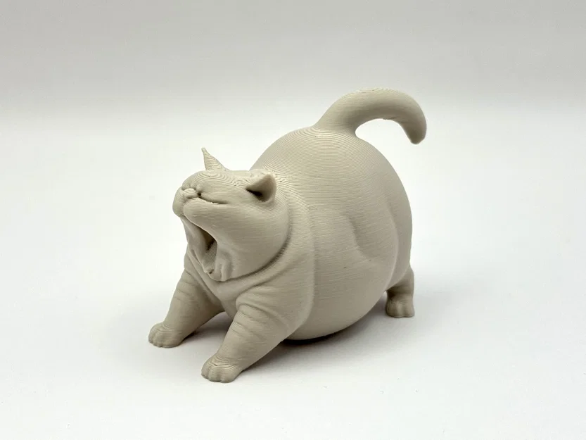 Mèo Chonk Ngáp Dài (Yawning Chonk Cat) - Image 3