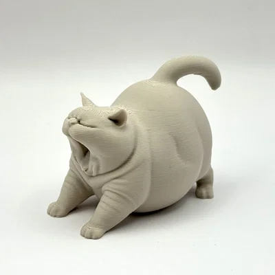 Mèo Chonk Ngáp Dài (Yawning Chonk Cat)
