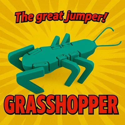 Mô hình cào cào nhảy 3D JUMPING Grasshopper độc đáo dễ in