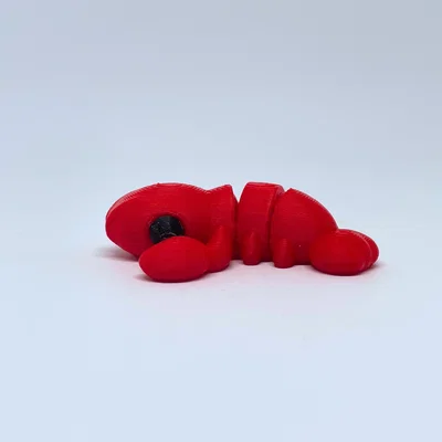 Mô hình tôm hùm mini đồ chơi Fidget Toy linh hoạt đáng yêu