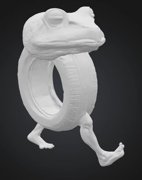 Mô hình 3D Boneca Ambalabu - Chú ếch bánh xe meme độc lạ - Image 2