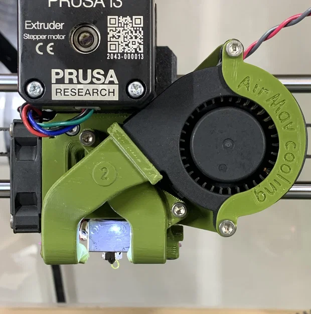VisiFlow - Ống gió quạt & ngàm gắn USB camera cho Prusa MK3S - Image 2