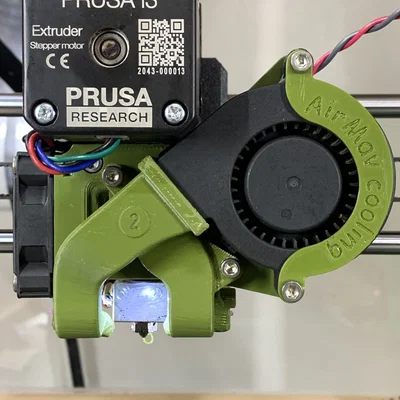VisiFlow - Ống gió quạt & ngàm gắn USB camera cho Prusa MK3S