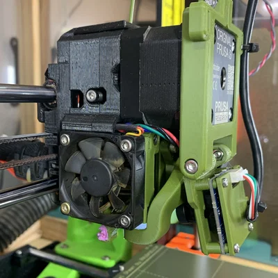 VisiFlow - Ống gió quạt & ngàm gắn USB camera cho Prusa MK3S