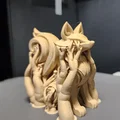 Tượng Cáo Chạm Khắc Nghệ Thuật 3D (Wood-Carved Fox Toy) - Thumbnail 6