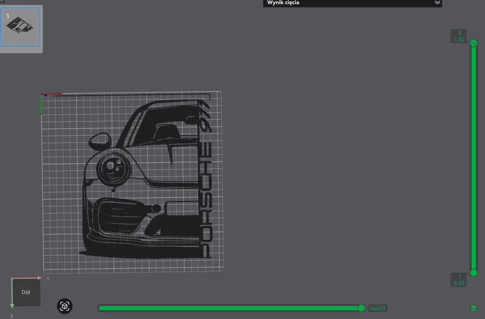 Mô hình trang trí treo tường Porsche 911 - Thiết kế in 3D độc đáo - Image 2