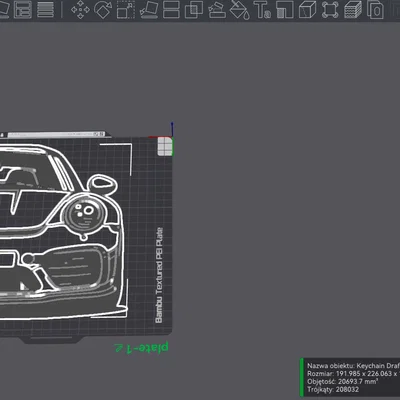 Mô hình trang trí treo tường Porsche 911 - Thiết kế in 3D độc đáo