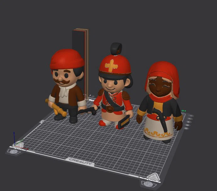 Bộ mô hình 3D các vị anh hùng Cách mạng Hy Lạp 1821 để in 3D - Image 1