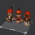 Bộ mô hình 3D các vị anh hùng Cách mạng Hy Lạp 1821 để in 3D - Thumbnail 1