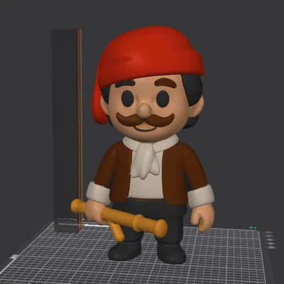 Bộ mô hình 3D các vị anh hùng Cách mạng Hy Lạp 1821 để in 3D