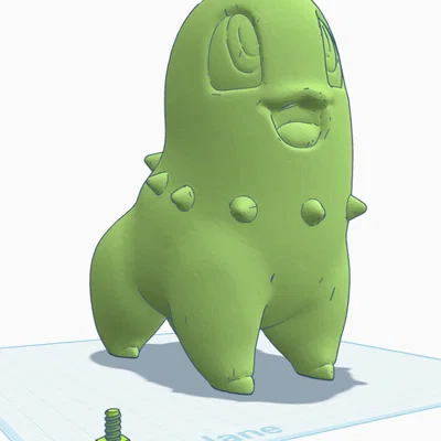 Mô hình 3D Chậu cây Chikorita Pokemon - Thiết kế tinh tế, tiết kiệm nhựa