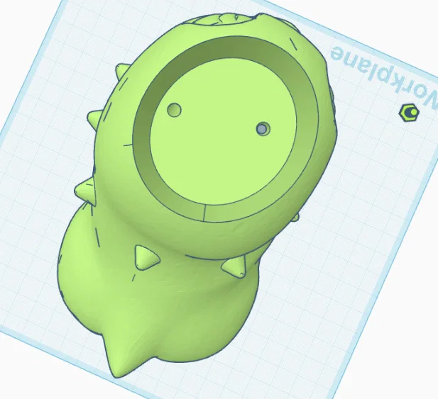 Mô hình 3D Chậu cây Chikorita Pokemon - Thiết kế tinh tế, tiết kiệm nhựa - Image 2