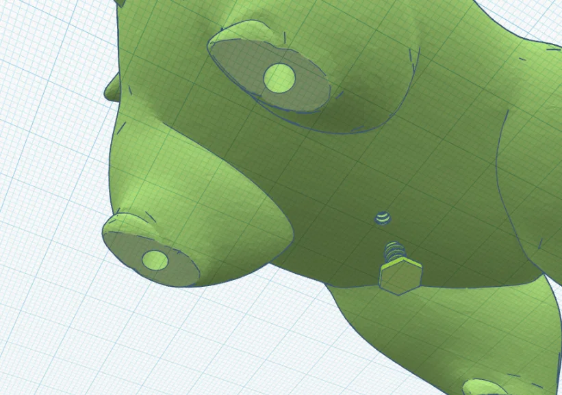 Mô hình 3D Chậu cây Chikorita Pokemon - Thiết kế tinh tế, tiết kiệm nhựa - Image 3