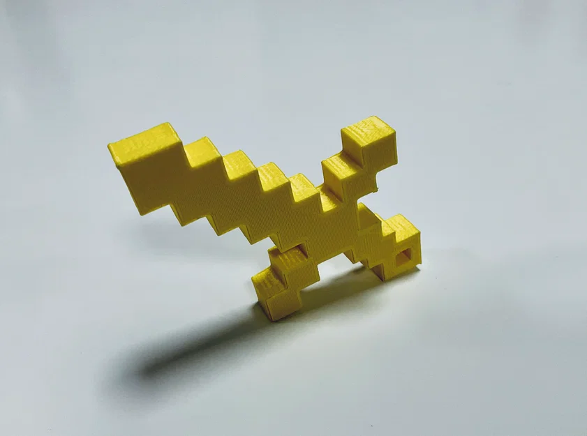 Mô hình kiếm Minecraft (Minecraft sword) in 3D đơn giản, đẹp mắt - Image 1
