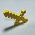 Mô hình kiếm Minecraft (Minecraft sword) in 3D đơn giản, đẹp mắt - Thumbnail 1