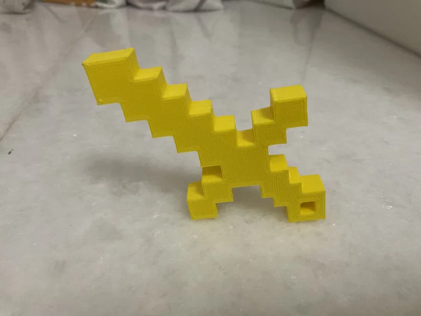 Mô hình kiếm Minecraft (Minecraft sword) in 3D đơn giản, đẹp mắt - Image 2
