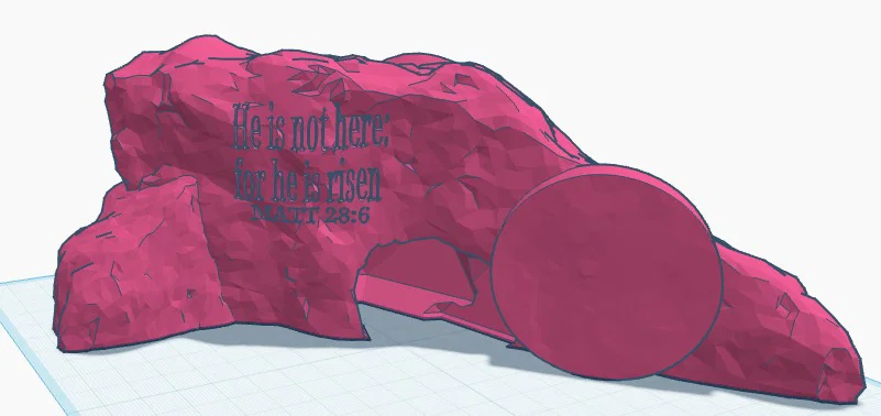 Mô hình 3D Ngôi mộ trống của Chúa Jesus (Easter Tomb) trang trí lễ Phục Sinh - Image 1