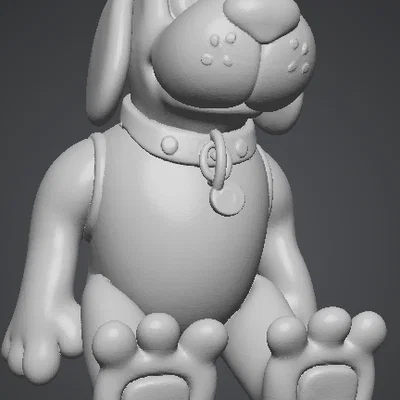 Mô hình chú chó Fido hoạt hình đáng yêu - File in 3D chất lượng cao