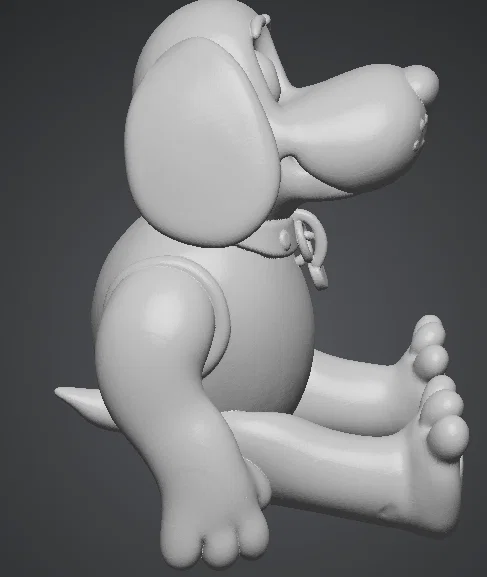 Mô hình chú chó Fido hoạt hình đáng yêu - File in 3D chất lượng cao - Image 3