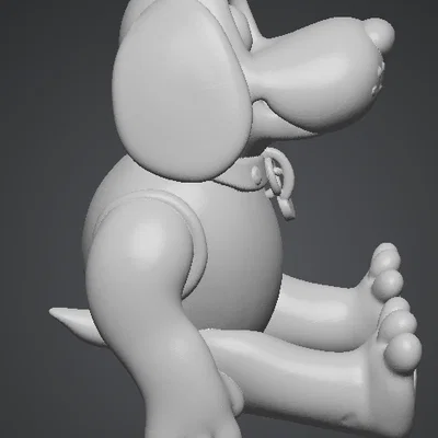 Mô hình chú chó Fido hoạt hình đáng yêu - File in 3D chất lượng cao