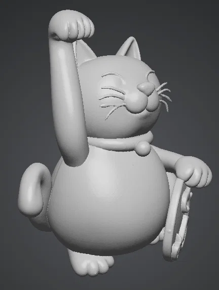 Mô hình Mèo thần tài 3D (Gatto porta fortuna) phong cách đáng yêu - Image 2