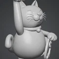 Mô hình Mèo thần tài 3D (Gatto porta fortuna) phong cách đáng yêu - Thumbnail 2