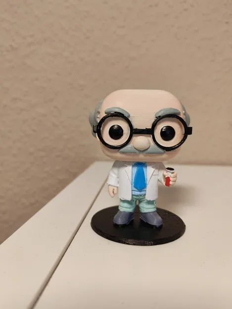 Mô hình 3D Giáo sư Agasa (Detective Conan) - Thiết kế Funko Pop - Image 1