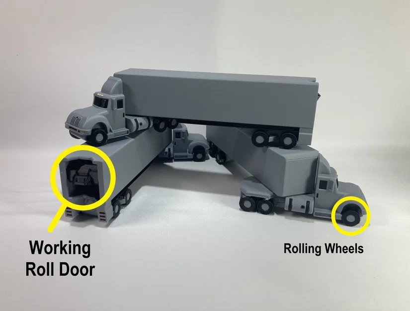 Mô hình xe đầu kéo Articulated Big Rig (Không cần Support) - Image 1