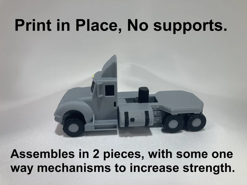 Mô hình xe đầu kéo Articulated Big Rig (Không cần Support) - Image 2