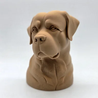 Tượng Bán Thân Rottweiler Trầm Tư (Rottweiler Bust Pensive)
