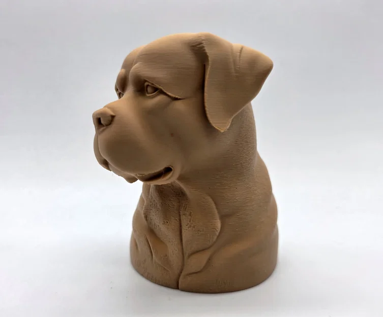 Tượng Bán Thân Rottweiler Trầm Tư (Rottweiler Bust Pensive) - Image 3