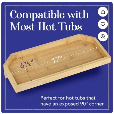 Khay để đồ góc bồn tắm nước nóng (Hot Tub Tray)