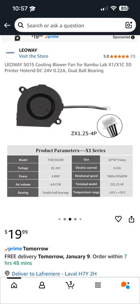 Nắp toolhead hiệu năng cho K1/K1 Max - quạt 5015 - Image 7