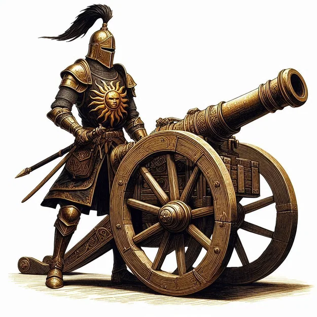 Mô hình Suncrest Siege Knight: Hiệp sĩ và pháo binh in 3D chi tiết - Image 2
