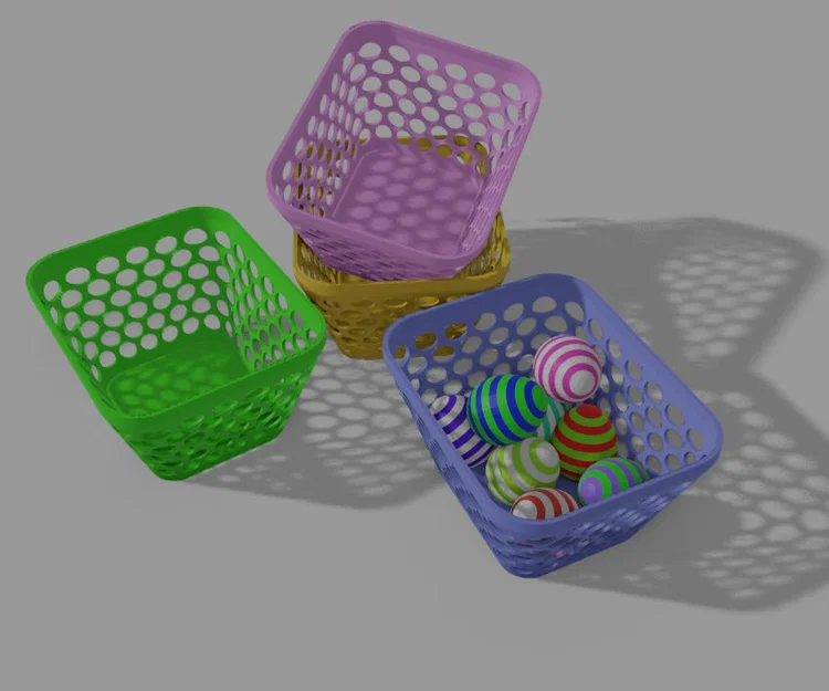 Mẫu giỏ đựng đồ đa năng xinh xắn - Easter Basket in 3D - Image 4