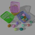 Mẫu giỏ đựng đồ đa năng xinh xắn - Easter Basket in 3D - Thumbnail 5