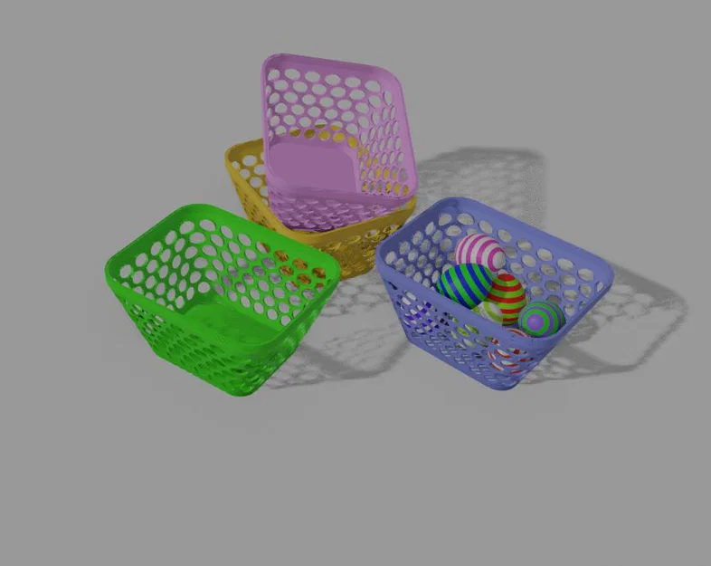 Mẫu giỏ đựng đồ đa năng xinh xắn - Easter Basket in 3D - Image 6